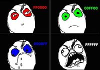 hex color rage comic