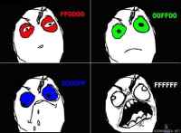 hex color rage comic - aika oleva.