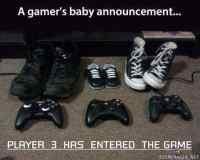 Gamers baby annoucement