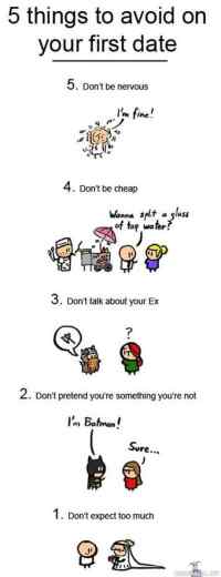 5 things to avoid on first date