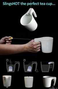 Slingshot tea cup