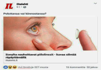 Videota nauhoittavat piilolinssit