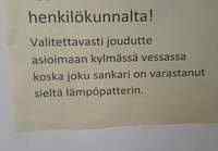 Kylmä vessassa käynti