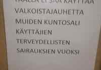 Valkoisen jauheen käyttäminen kielletty