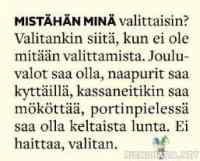 Ei valittamisen aihetta