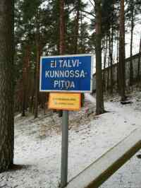 Ei talvikunnossapitoa