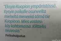 Kuopion seudulla eksynyt