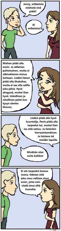 Täydellinen mies. - Millainen on täydellinen mies?