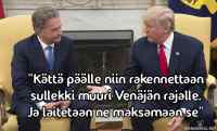 Reilu trumppi - Osallistuu meemikisaan: https://www.riemurasia.net/kuva/Sauli-Niinisto-ja-Donald-Trump-meemikisa/208010