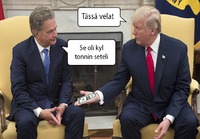 Trump maksaa velat Suomelle