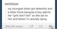 Girls dont fart