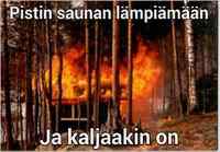 Sauna lämpiää