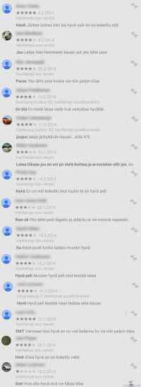 Google playn sovellukset - Jokaisessa sovelluksessa on näitä loistavia Jonnejen arvosteluja..