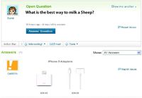 Best way to milk a sheep?