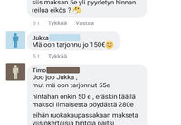 Autonmyyntiä feissarissa