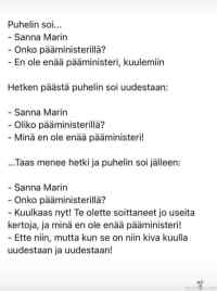 Pääministerillä?