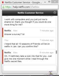 Netflixin asiakaspalvelua.