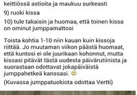 Kissanomistajan kotijumppa