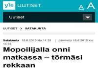 Mopoilijalla onnea matkassa