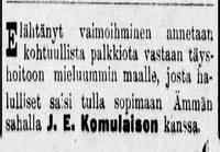 Elähtänyt vaimoihminen uuteen kotiin