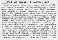 Virkistä itsesi tekemällä työtä