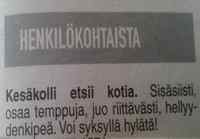 Kesäkolli etsii kotia