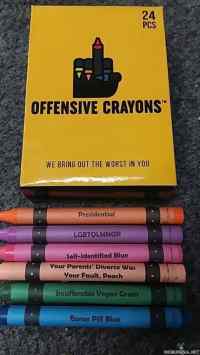 Offensive crayons