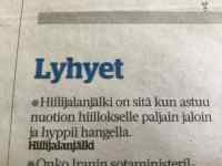 Hiilijalanjälki - Johan nyt on vitsiniekka!