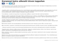 Karannut koira aiheutti tappelun