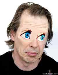 Steve Buscemi Disney-silmillä - Pyynnöstä. Kyllä, tiedän että moni teistä olisi osannut tehdä parempaa jälkeä ;_;