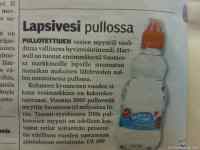 Lapsivesi pullossa