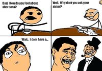 Troll dad abortista