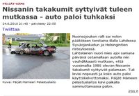 Niin vauhdikkaasti mutkaan