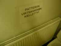 Patteriin virtsaaminen kielletty