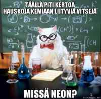 Science Cat - tiede kisse