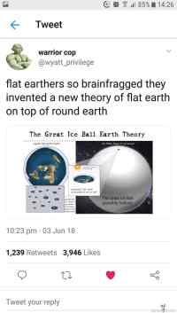 Flat Earth - ja jäätä