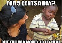 Skeptical 3rd world kid