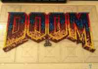 Original DOOM logo - Original DOOM logo made with 5,637 beads by perler master thevendelo. The retro glory! https://www.instagram.com/thevendelo/