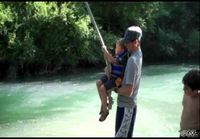 Dog Pulls Kid Off Rope Swing