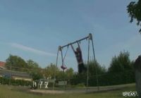 Swing Set Acrobat Wipeout