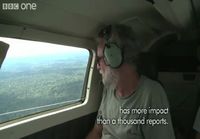 Uncontacted Amazon tribe filmed from a small plane