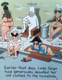 Lady Gaga donate her clothes