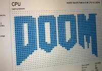 Windowsin Task Manager pyörittää Doom peliä (896 ydintä)