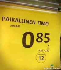 Paikallinen Timo - Paljonkohan yön Timo maksaa?