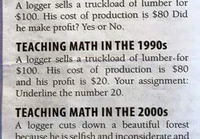 Matematiikan opetusta ennen ja nykyään