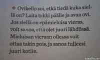 Niksi ovikellon soidessa