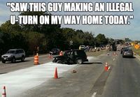 Illegal U-turn