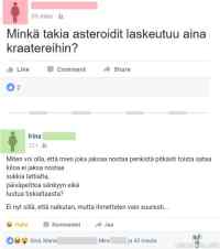 Facebookissa kysellään jänniä