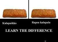 Learn the difference.. - ...between kalapuikko ja rapea kalapala